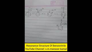 Resonance Structure Of Benzonitrile [upl. by Nuahsad]