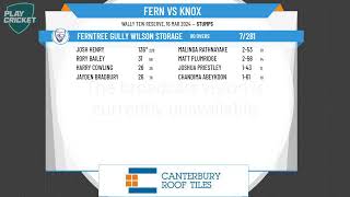 FTGDA  1 Norm Reeves Shield  PF  Ferntree Gully Wilson Storage v Knoxfield  Day 1 [upl. by Aroel]