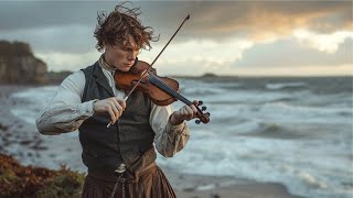 Irish Celtic Fiddle Music  Beautiful Views of Ireland Scotland and Wales [upl. by Giark]