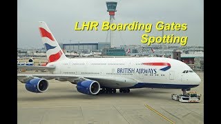 Plane Spotting from BA Terminal 5  London Heathrow Airport [upl. by Hutner]