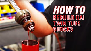 Rebuilding a QA1 Circle Track Twin Tube Shock  QA1 Tech [upl. by Azil755]