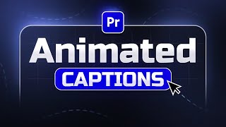 How to AUTOMATICALLY Create Animated Captions in Premiere Pro 2025 [upl. by Hooker]