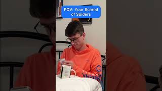 Scared of Spiders shorts trending funny fyp [upl. by Hpesoy]