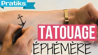 Comment faire un tatouage éphémère [upl. by Noved682]