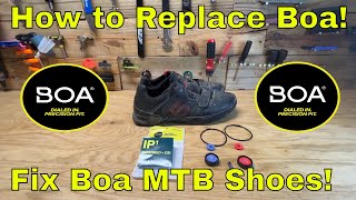 How to Fix BOA on Five Ten Mountain Bike Shoes Boa Replacement Warranty Fix Fix Broken Bike Shoes [upl. by Sauers942]