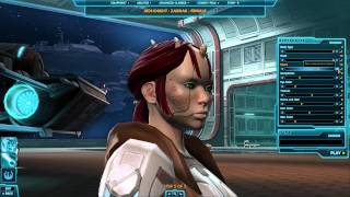 Star Wars Character Creation Zabrak Male amp Female Republic [upl. by Narag]