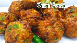 Onion Bonda recipe in tamil  Vengaya Bonda Recipe  Tea Kadai Bonda [upl. by Dorsy]