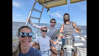 Seeing The Sails for The First Time First Sail of Our Boat [upl. by Aivitnahs]