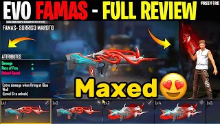 Maxing My EVO Famas amp My EVO Mp40 For The First Time on Live Stream Free Fire😍 [upl. by Chlo]