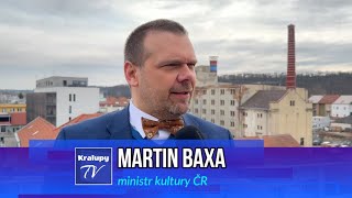 Kralupy TV Ministr kultury Martin Baxa navštívil Kralupy 25 3 2024 [upl. by Nujra149]