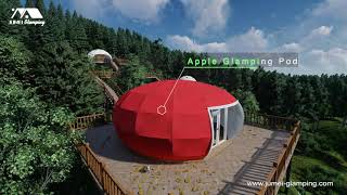 Glamping Resort Ideas 1  Colorful Glamping Pods at Waterside [upl. by Celeski545]