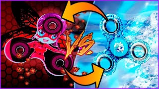 FIDGET SPINNER LADYBUG VS SPINNER FROZEN no MINECRAFT [upl. by Lesiram]