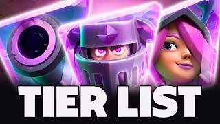 TIER LIST ATUALIZADA DAS MELHORES E PIORES EVOLUÇÕES DO CLASH ROYALE [upl. by Auqenahs]