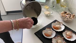 Vieiras Gratinadas con Champiñones en Thermomix [upl. by Eads]