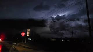 Tornadic Storm w Siren Activation Stoughton WI Feb 8 2024 [upl. by Ahsekram]