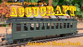 Improving Wheel Drag on Accucraft Jackson and Sharp Passenger Cars [upl. by Ora]