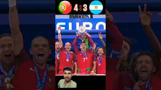 Portugal 🆚 Aargentina Imaginary penalty shootout shorts football youtube ronaldo messi [upl. by Damle]