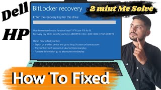 Fix Bitlocker Recovery Key😂  bitlocker unlock without password and recovery key  bitlocker [upl. by Yevette]