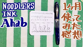 NOODLERS INK Ahabを1か月ほど使ってみてのおしゃべり [upl. by Trilby]