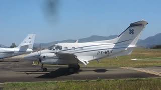 Embraer Xingu ll pousando no Aeroporto de Muriaé [upl. by Brackett]