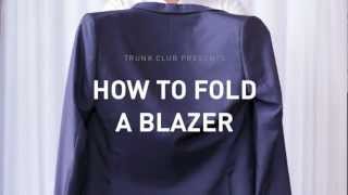 How to Fold a Blazer [upl. by Enillebyam977]