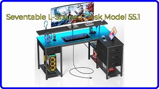 REVIEW 2024 Seventable LShaped Desk Model 551 ESSENTIAL details [upl. by Diahann]