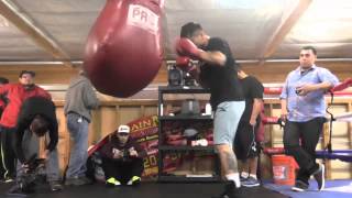 Marcos Maidana vs Floyd Mayweather Full Training [upl. by Rramel]