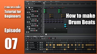 Cakewalk Tutorial E07 • How to make Drum Beats in Cakewalk [upl. by Outlaw867]