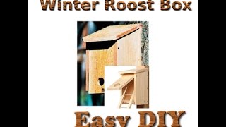 Winter Roost box  DIY [upl. by Jonathon82]