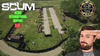 I Built A giant Airport In Scum Absolutely Epic Runway System [upl. by Ahsiemaj]