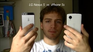 LG Nexus 5 vs iPhone 5s ita da EsperienzaMobile [upl. by Shelli875]