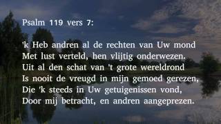 Psalm 119 vers 3 7 en 86  Och schonkt Gij mij de hulp van Uwen Geest [upl. by Urbas283]