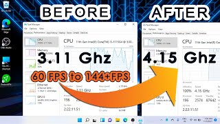 Optimize CPU for Gaming without clocking  Boost CPU Performance and Speed in Windows 11 [upl. by Ylrbmik549]