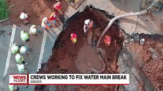 Crews Working to Fix Water Main Break [upl. by Ava937]