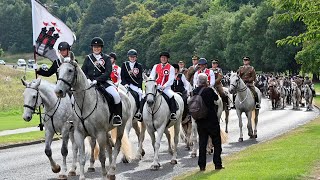 2023 Edinburgh Riding of the Marches arrives at Kings Park [upl. by Nedyarb560]