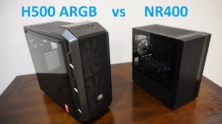 Unboxing Cooler Master Masterbox H500 ARGB Mid Tower ATX Case NOT H500M H500P and compare NR400 [upl. by Johnston]