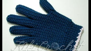 Crochet Gloves with Fingers part 2 [upl. by Ocirederf]