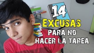 14 EXCUSAS PARA NO HACER LA TAREA  PeopleMG [upl. by Kcireddor487]