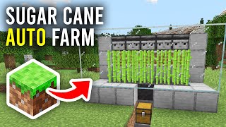 How To Make Automatic Sugarcane Farm In Minecraft  Full Guide [upl. by Eiramik]