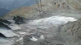 Gondola  télécabine Gentianes  MontFort  Valais  Switzerland 03092011 [upl. by Dannye]