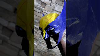 Wolverine mask DIY 💛🔥💙Video dropping soon deadpool3 wolverine diy avengers mcu marvel [upl. by Hoag605]