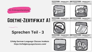 A1 Sprechen Teil  3  GoetheZertifikat A1 Modelltest 3 [upl. by Ellenahs]