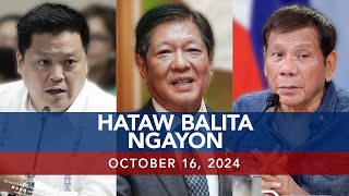 UNTV Hataw Balita Ngayon  October 16 2024 [upl. by Arerrac]