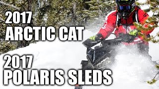 2017 Arctic Cat and 2017 Polaris Snowmobiles [upl. by Odlanra837]