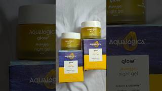 AQUALOGICA glow mousse night gel 🌟 papaya amp vitamin C 🌸 [upl. by Seravaj83]