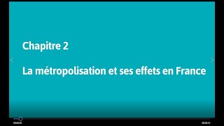 Géo 1re  La métropolisation et ses effets en France [upl. by Eldredge]