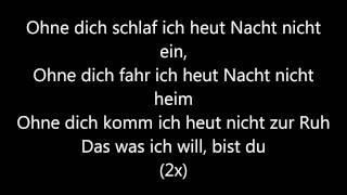 Ohne Dich Münchner Freiheit lyrics [upl. by Krebs]