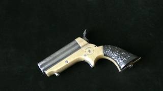 Antique Sharps derringer four barrels 22cal [upl. by Hctim479]