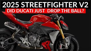 2025 Ducati Streetfighter V2  Did Ducati Just Drop the Ball  Key Changes [upl. by Ordway556]