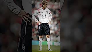 goal David Beckham England vs Greece davidbeckham england oldtrafford worldcup shorts greece [upl. by Ennayoj]